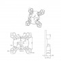Support moteur AM45 plastic 1.0404.0088