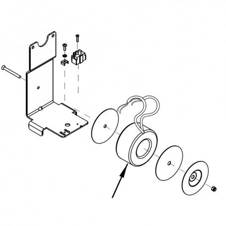 RIC _ Transformateur rond 80VA 230V/22V (à vide) + disjoncteur thermique