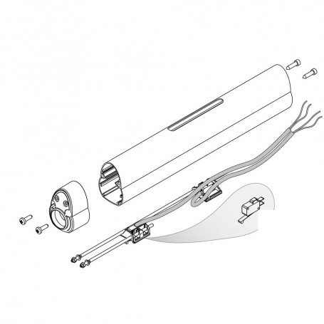 RIC _ Groupe extrudé-racleur Look course 520mm avec fin de course