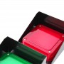 TRAFFIC METAL feu complet vert/rouge structure métallique et équerres pour fix