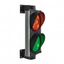 Feu de signalisation rouge et vert LED orientable 24V / 230 V, Corps Alu,Ral7016