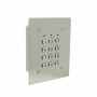 Clavier 2 Relais 60 codes touches métalliques plaque inox