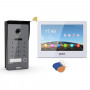 Kit visiophone VIDEA RFID KP Platine gris foncé / Moniteur 8" HD IPS blanc