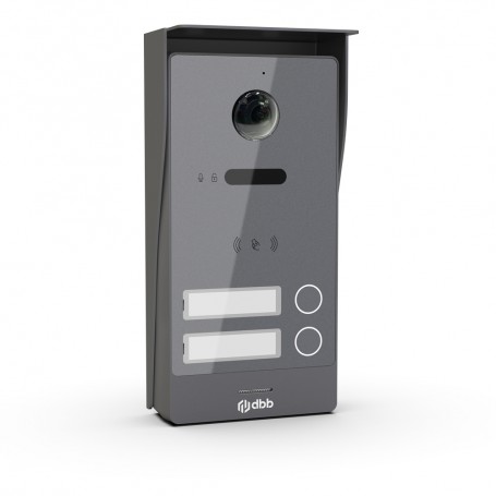 Platine VIDEA RFIC 2 Boutons - 2 fils - Gris