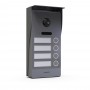 Platine VIDEA 4 Boutons - 2 fils - Gris Foncé
