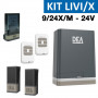 KIT LIVI 9/24X/M : Kit complet 24V capacité 900 Kg avec platine NET24N