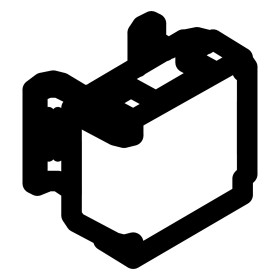 RIC _ Écrou cage en acier M6 épaisseur 1,7-2,7 trou carré 9,5x9,2