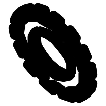 RIC _ Rondelle éventail zinguée M8