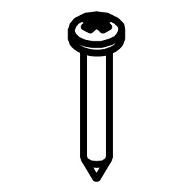 RIC _ Vis autof. tête  bombée cruciforme zinguée Ø2.9x19 UNI 6954