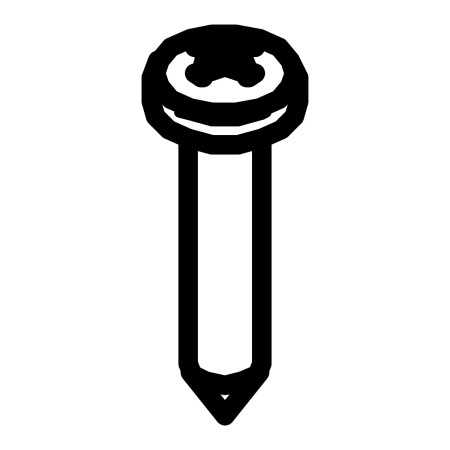 RIC _ Vis autof. tête  bombée cruciforme inox Ø4.8x25 UNI 6954