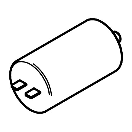 RIC _ Condensateur aluminium 18?F Ø40x78 faston 6.3mm avec vis M8