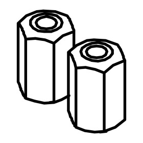 RIC _ Anneau du ferrite ouvrable 23,7x11,7x39,4 interne 1,15mm