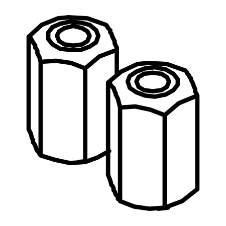RIC _ Anneau du ferrite ouvrable 23,7x11,7x39,4 interne 1,15mm