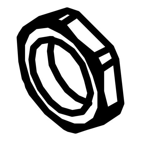 RIC _ Ecrou de presse-étoupe polyamide M16 RAL7035