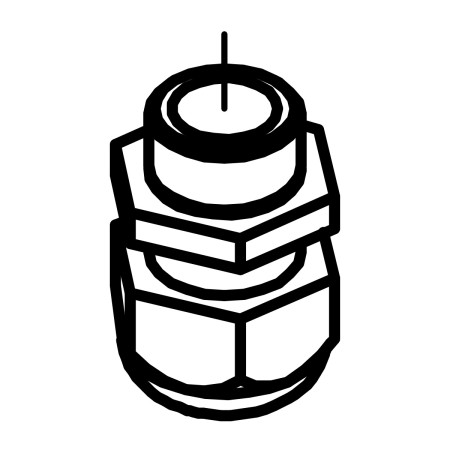 RIC _ Presse-étoupe polyamide M20 RAL7035