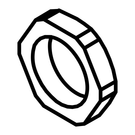 RIC _ Ecrou presse-étoupe polyamide M16 NOIR