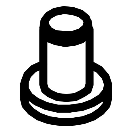 RIC _ Bouchon pour presse-étoupe M12 ral 7035