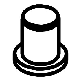 RIC _ Bouchon pour presse-étoupe M16 ral 7035