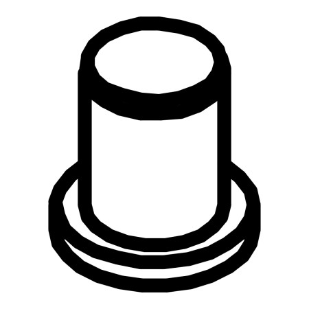 RIC _ Bouchon pour presse-étoupe M16 ral 7035