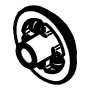 RIC _ Poulie pour chaîne Ø38 H19,8