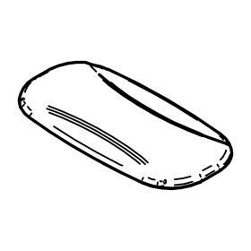 RIC _ Cache pour photocellule de barrière gris argent