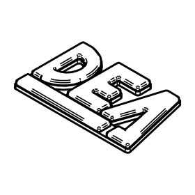 RIC _ Logo DEA pour barrière gris RAL 7001