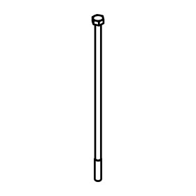 RIC _ Tige zinguée M5 L151 filetage L20mm