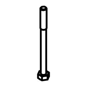 RIC _ Tige zinguée M5 L65 filet L15mm