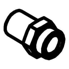 RIC _ Presse-étoupe en laiton CH15 L25