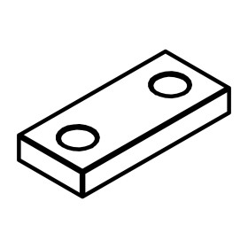 RIC _ Plaque pour fixaton support tige