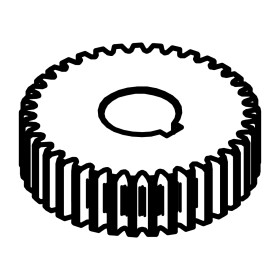 RIC _ Engrenage Angolo V2 M1,75 Z37 Øe68,55