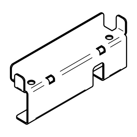 RIC _ Support de batterie Angolo en tôle zinguée
