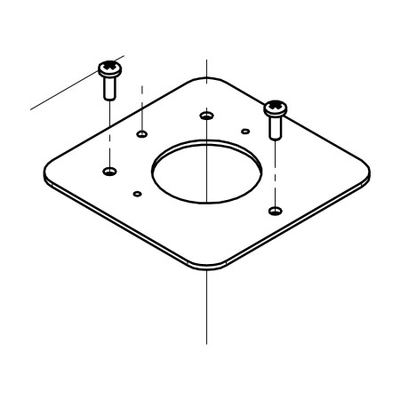 RIC _ Plaque de support pour encodeur