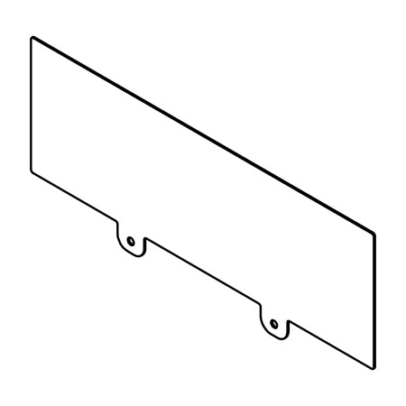 RIC _ Tôle de protection zinguée pour Stop