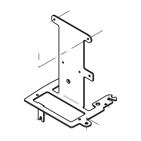 RIC _ Support pour coffret électrique REV/X