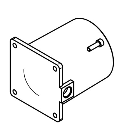 RIC _ Groupe calotte avec stator encastré 90x50 H60 4 pôles