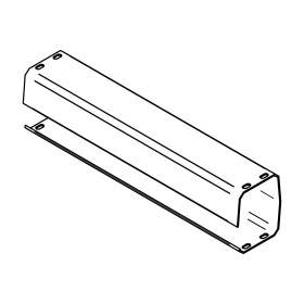 RIC _ Couvre tige en aluminium anodisé L340mm