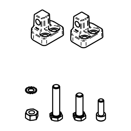 RIC _ 118 accessoires pour battants: fins de course mécanique Ghost100