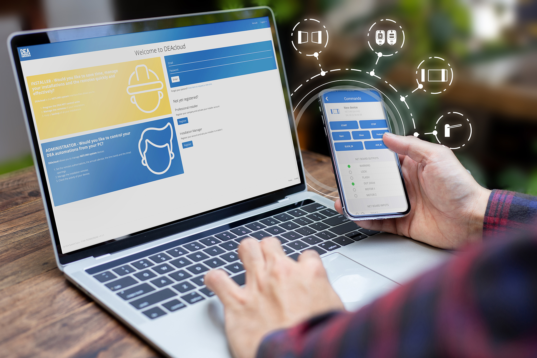 Gestion DEA NET-COM pour LIVI 550 PL